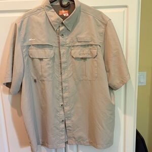 Men’s Short-Sleeve Button-Down Shirt - Khaki